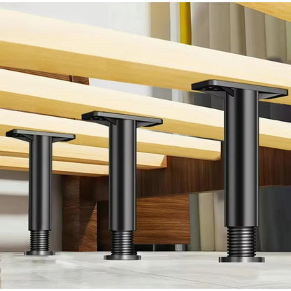 Patas Ajustables Para Cama Y Mesa X2 Unid Negra 15 A 25 Cm Negro