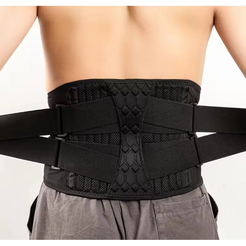 Cinturón Lumbar Ortopédico Con 12 Resortes De Soporte M