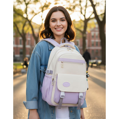Mochila Escolar Liceal Unisex Impermeable Viaje Jianglida