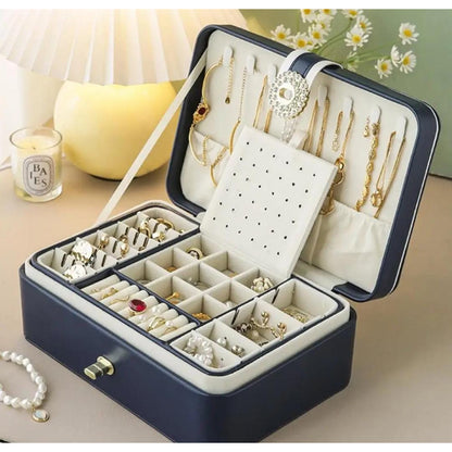 Joyero Alhajero Organizador De Joyas Anillos Colgantes Reloj