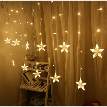 Guirnalda Luz Estrellas Led 4m Con 19 Ramos Luces Hogar Fría