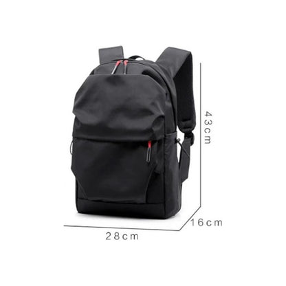 Mochila Escolar Facultad Liceal Impermeable Viaje Lisa Urban Gris Liso