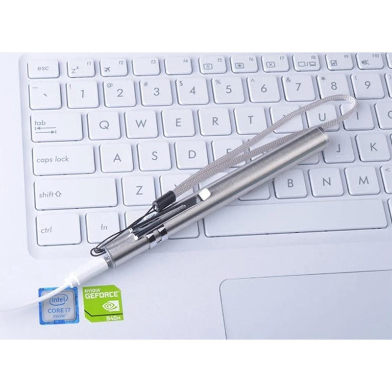 Mini Linterna Led Recargable Usb Táctica Portátil Bolsillo