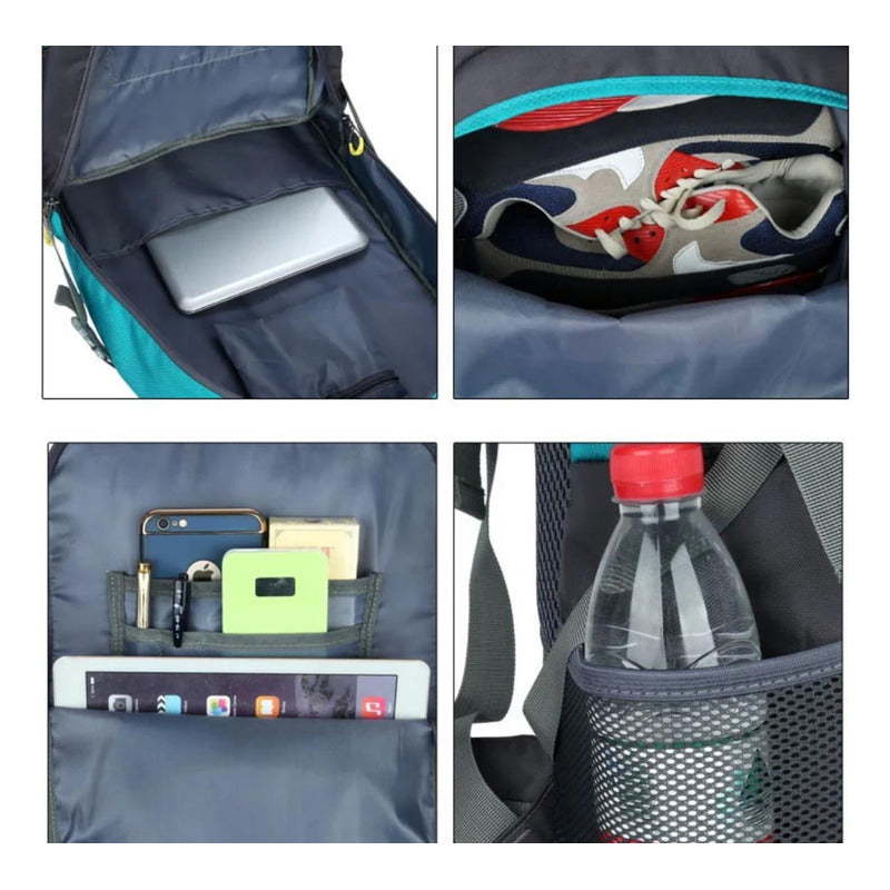 Mochila Impermeable 60 L Trekking Premium Camping Viaje