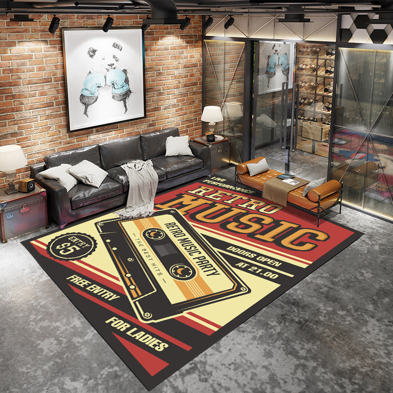 Alfombra De Piso 160 X 120 Cm Rectangular Retro Diseños