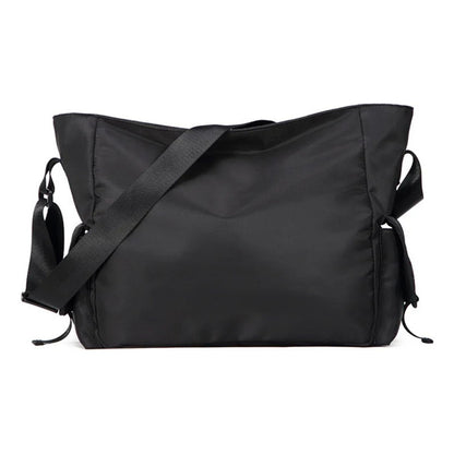 Bolso Bandolera Cruzada Impermeable Urbana Morral Unisex Negro Liso