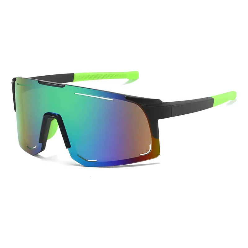 Lentes De Ciclismo Deporte Polarizados Protección Uv Unisex  Tornasolado Verde Y Negro