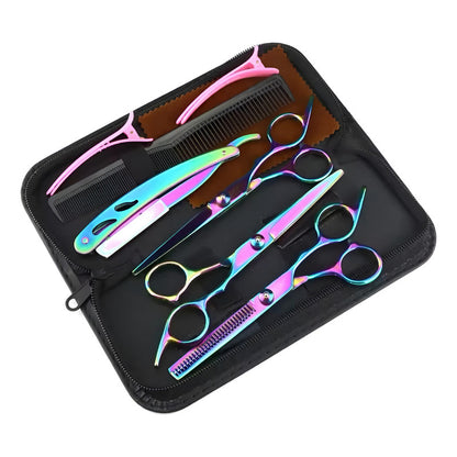 Tijeras De Peluqueria Profesional Set X3 Con Estuche