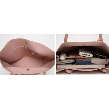Cartera Mujer Bolso Dama Grande De Mano Cuerina Eco Cuero 1 Verde Claro Lisa