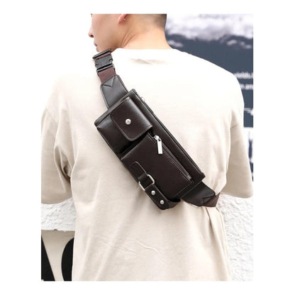 Riñonera Morral Casual Eco Cuero Cuerina Unisex Hebillas 1