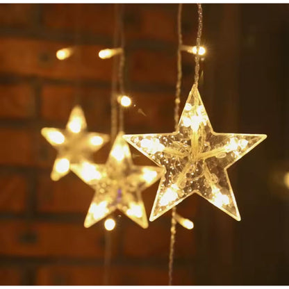 Guirnalda Luz Estrellas Led 4m Con 19 Ramos Luces Hogar Cálida