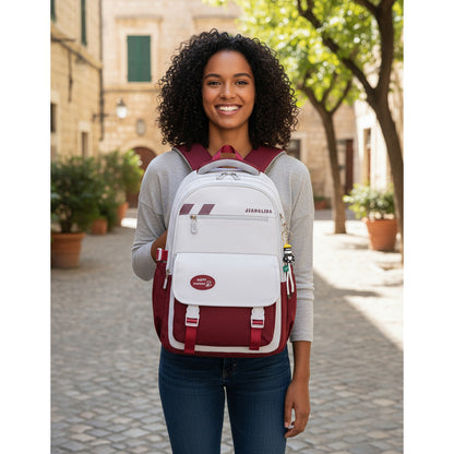 Mochila Escolar Liceal Unisex Impermeable Viaje Jianglida