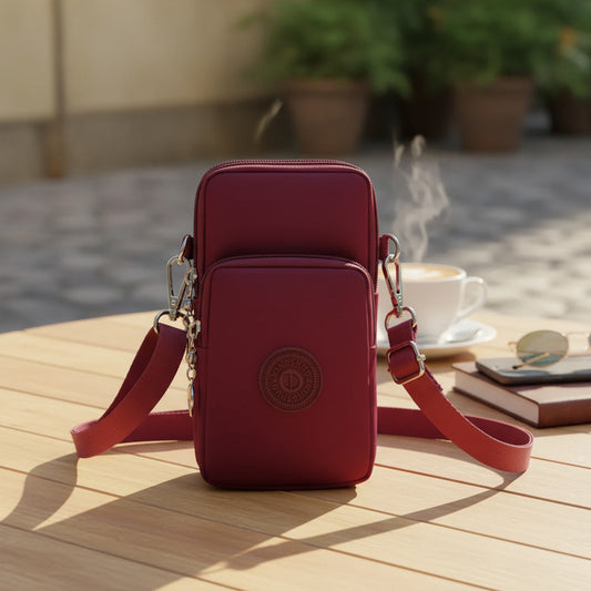 Morral Bandolera Unisex Pequeña Para Celular Varios Colores Rosa