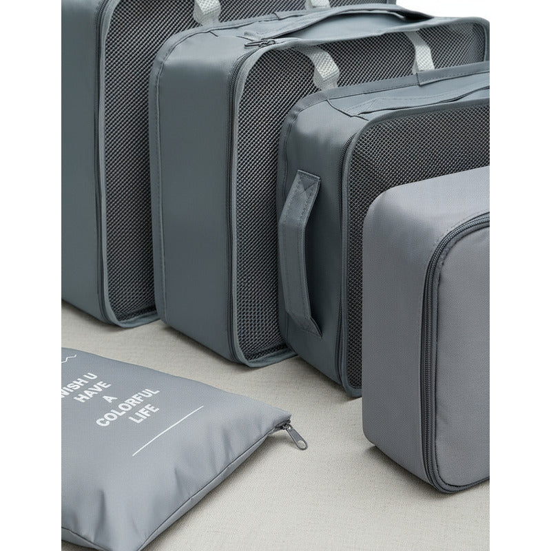 Set Organizador De Viaje 8 Piezas Para Valija Bolsos Ropa