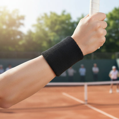 Par De Muñequeras Largas Para Deporte Tenis Fitness Running