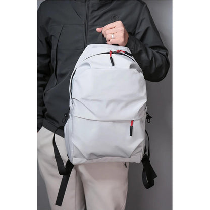 Mochila Escolar Facultad Liceal Impermeable Viaje Lisa Urban Gris Liso