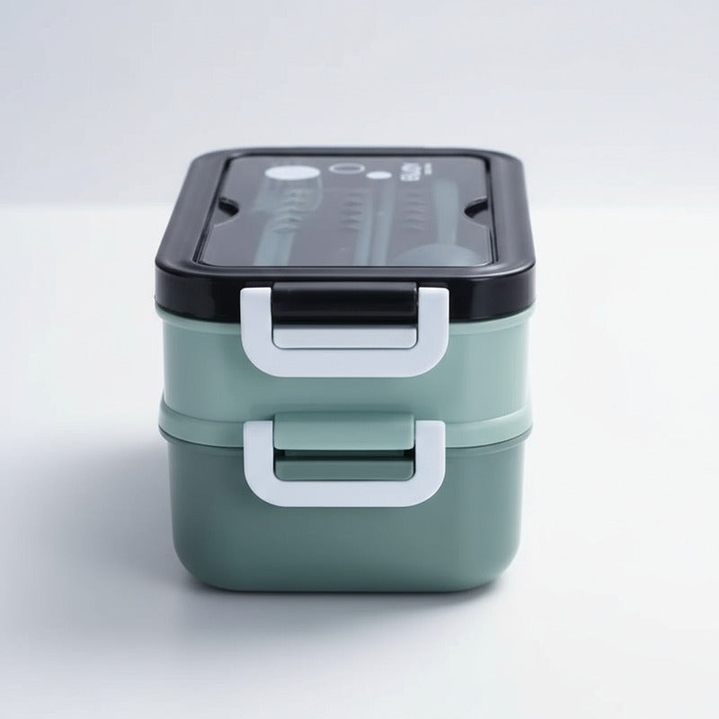 Vianda De Acero Inoxidable 2 Capas Hermética Alimentos