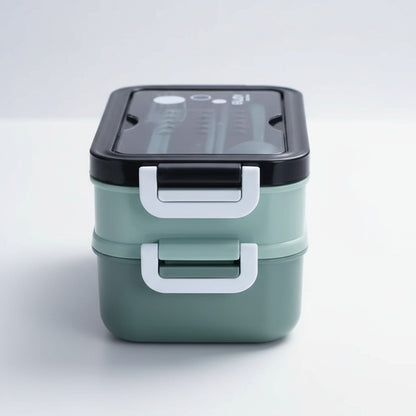 Vianda De Acero Inoxidable 2 Capas Hermética Alimentos