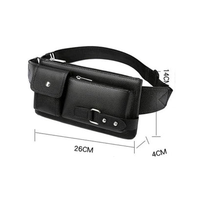 Riñonera Morral Casual Eco Cuero Cuerina Unisex Hebillas 1