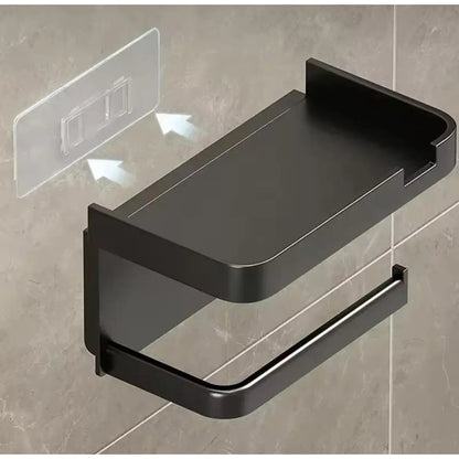 Porta Papel Higiénico Soporte Portarrollos Con Base Celular Gris