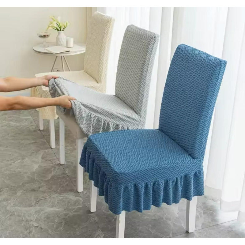 Funda De Silla Cubre Asiento Universal Lavable Y Moderno Gris Oscuro Liso