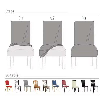 Funda De Silla Cubre Asiento Universal Lavable Y Moderno Gris Oscuro Liso