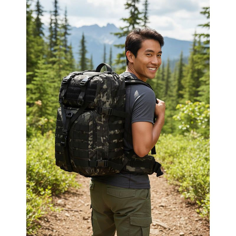 Mochila Táctica De 50 L Militar Impermeable Camping Premium