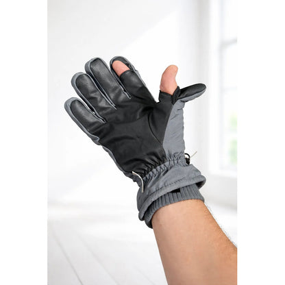 Guantes Térmicos Invierno Impermeables Para Moto Bici Nieve Gris Xl