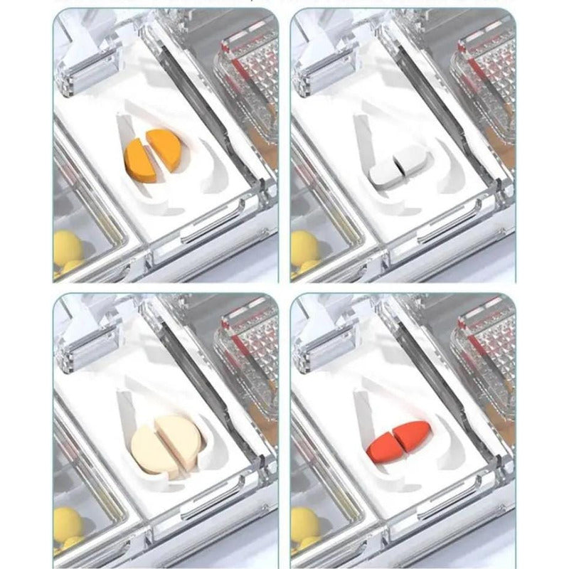 Pastillero Para Medicamentos Corta Y Muele Pastilla Diario