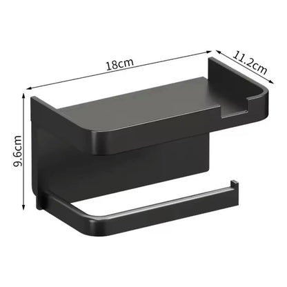 Porta Papel Higiénico Soporte Portarrollos Con Base Celular Gris