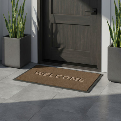 Alfombra De Entrada A Casa Hogar Felpudo Bienvenido Welcome