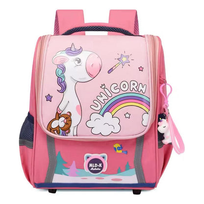 Mochila Escolar Infantil Impermeable Unicornio Dinosaurio