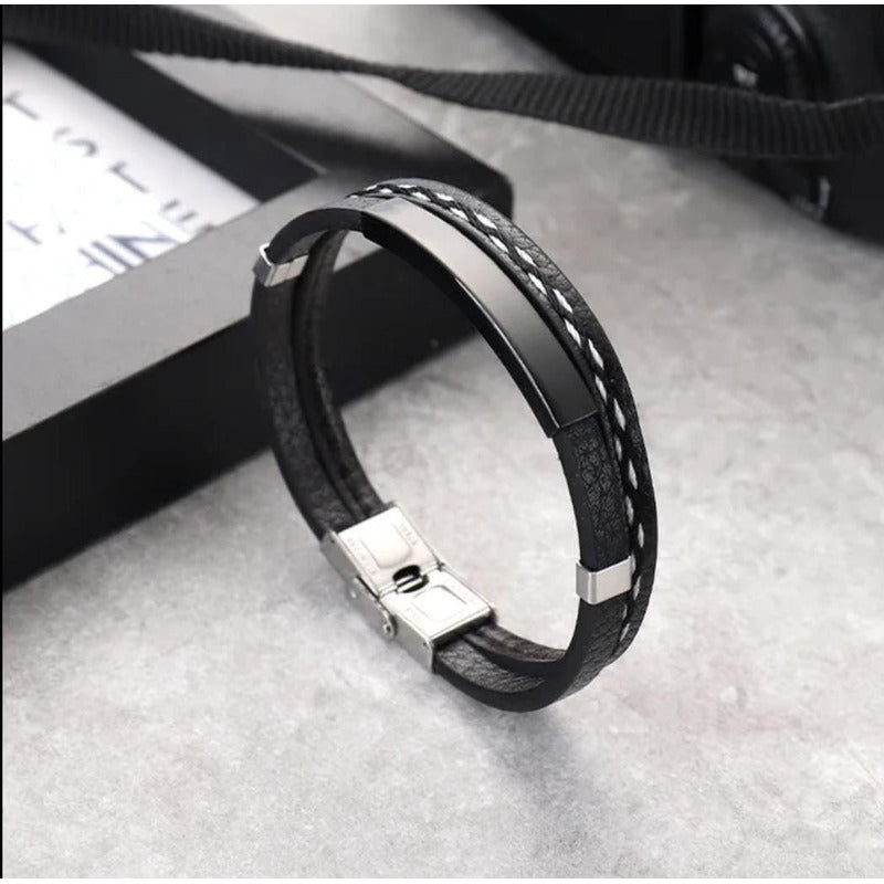 Pulsera Brazalete Con Enchapado Moderna Urbana