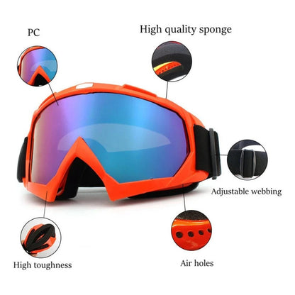 Antiparras Moto Anteojos Motocross Nieve Deporte Premium