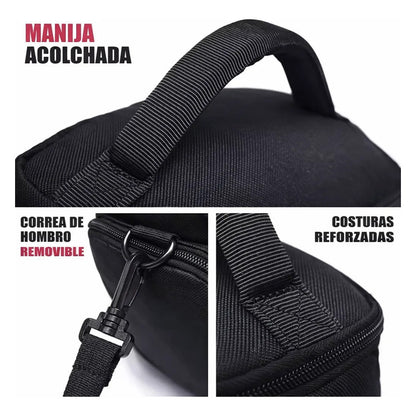 Estuche Para Cámara Bandolera Negra Con División Profesional Negro