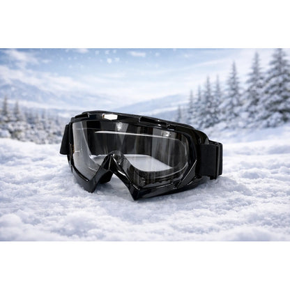 Antiparras Moto Anteojos Motocross Nieve Deporte Premium Negro Transparente Unico