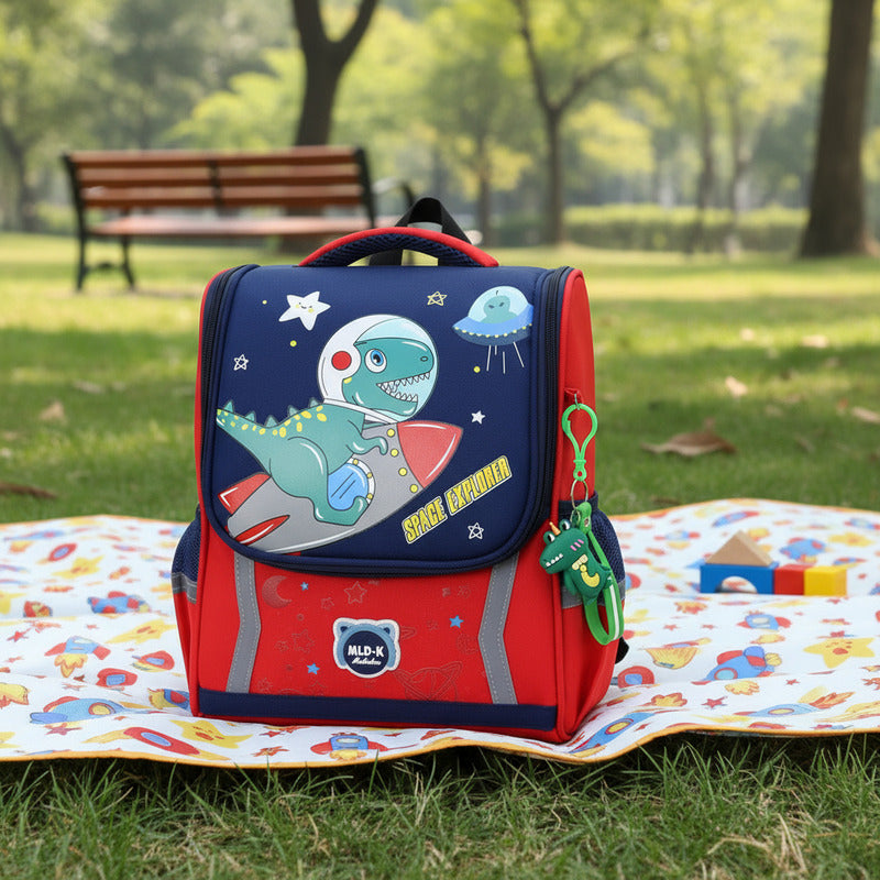 Mochila Escolar Infantil Impermeable Unicornio Dinosaurio