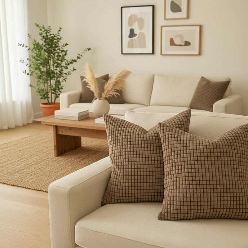 Fundas De Almohadón X2 Decoración Hogar Casa Poliester Cod.3