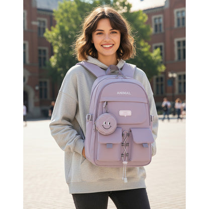 Mochila Escolar Liceal Multiuso Unisex Colores Urbana Animal