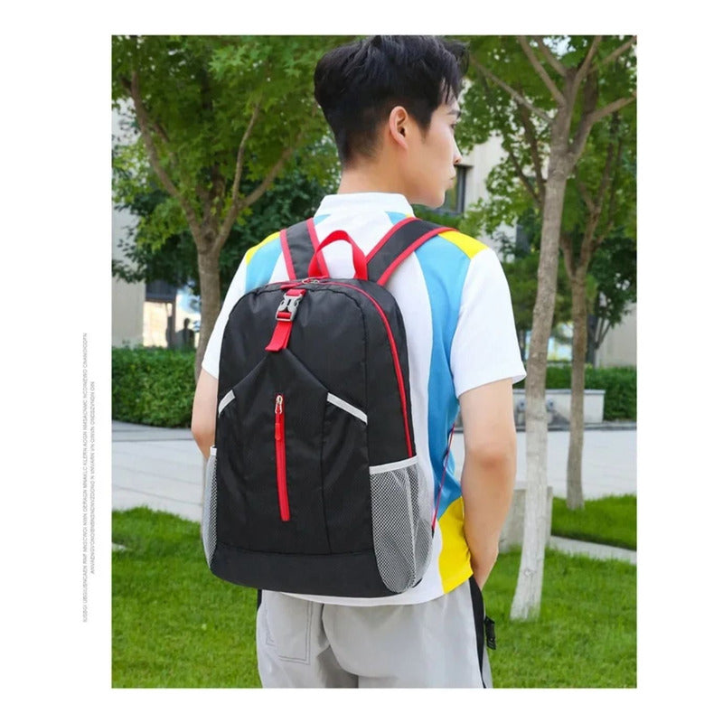 Mochila Deportiva Impermeable Unisex Urbana Bolsa Plegable