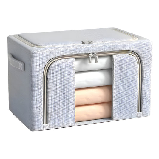 Caja Organizadora De Ropa Multiuso Para Ropero 50x40x33cm Gris