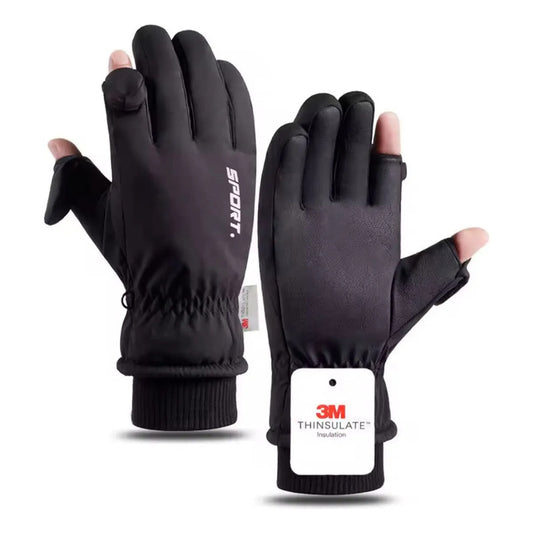 Guantes Térmicos Invierno Impermeables Para Moto Bici Nieve Negro Xl