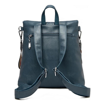 Mochila Cartera Bolso Antirrobo Eco Cuero Moda Dama Numérica