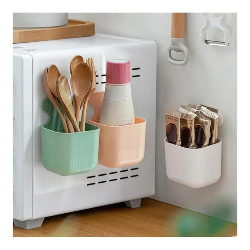 Organizador Magnético Set X3 Unid De Cocina Baño Utensilios