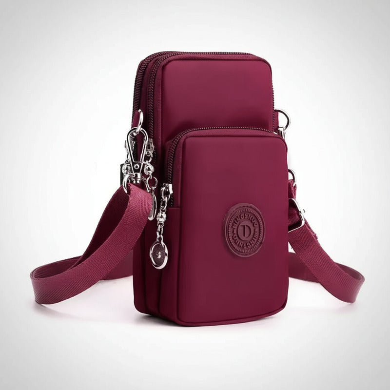 Morral Bandolera Unisex Pequeña Para Celular Varios Colores Rosa