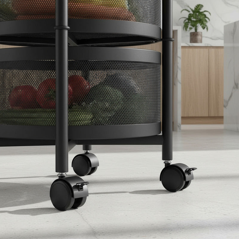 Carro Organizador 5 Estantes Con Ruedas Canastos Cocina Baño