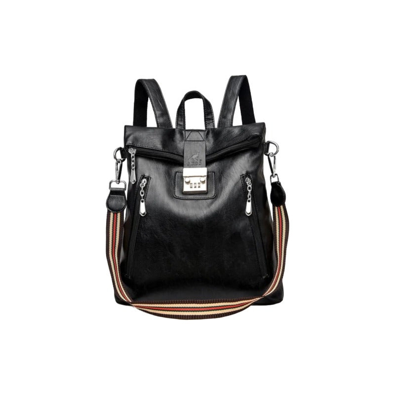 Mochila Cartera Bolso Antirrobo Eco Cuero Moda Dama Numérica