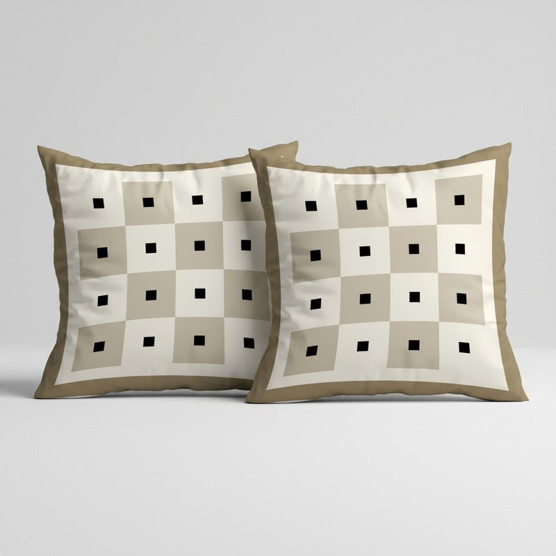Fundas De Almohadón X2 Decoración Hogar Casa Microfibra Cod2