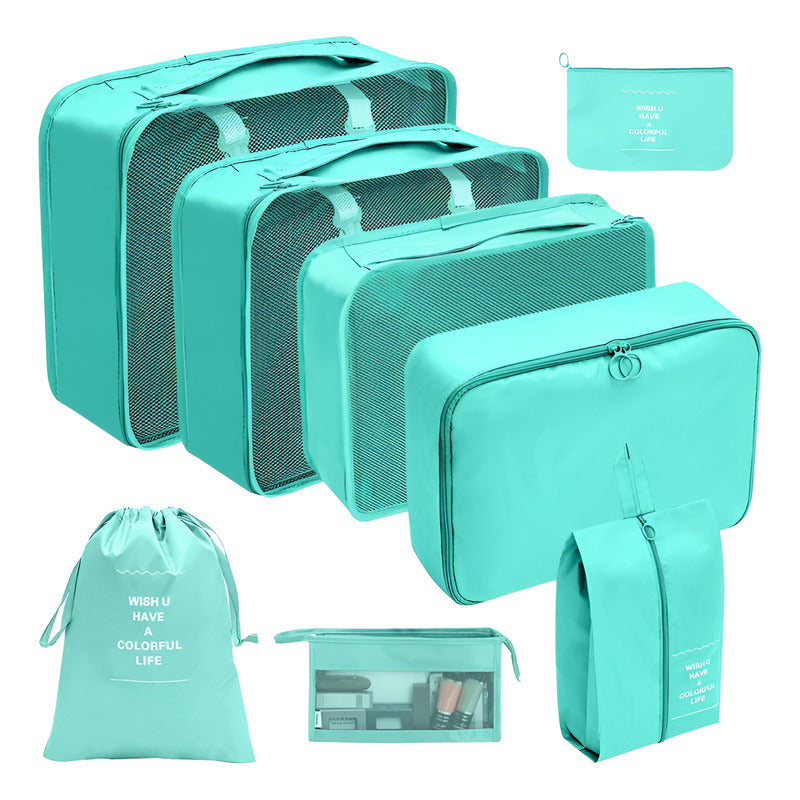 Set Organizador De Viaje 8 Piezas Para Valija Bolsos Ropa