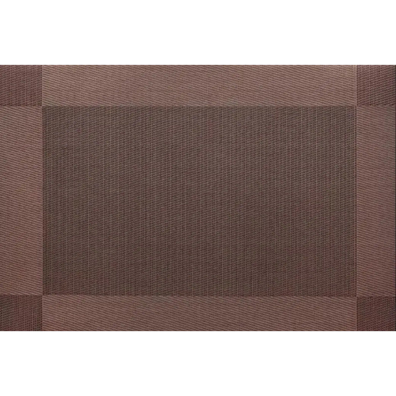 Mantel X4 Und Individual Mesa 45x30cm Antideslizante Marrón Oscuro Lisa